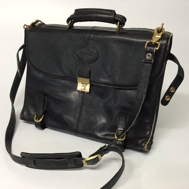 BRIEFCASE, Satchel - Black Monsac